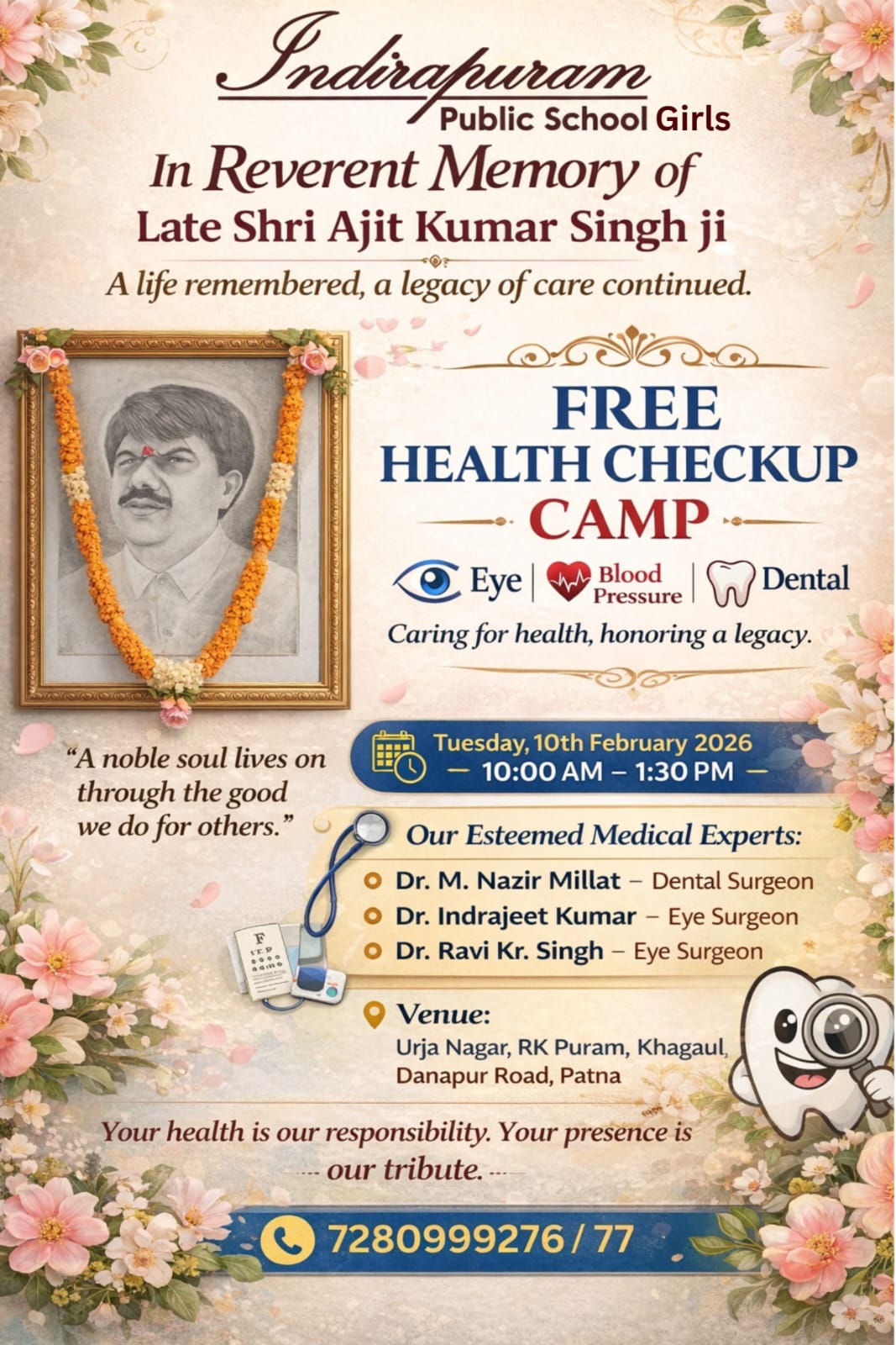 Free Health  Check Up camp